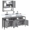vidaXL Bathroom Furniture Set Grey sonoma