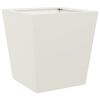 vidaXL Garden Planter Set of 2 White Cold-rolled steel Medium Durable