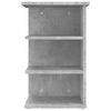 vidaXL Side Cabinet Concrete Grey 13.8x13.8x21.7" Engineered Wood