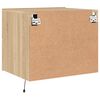 vidaXL Wall-mounted Bedside Cabinet Sonoma oak Engineered wood Medium