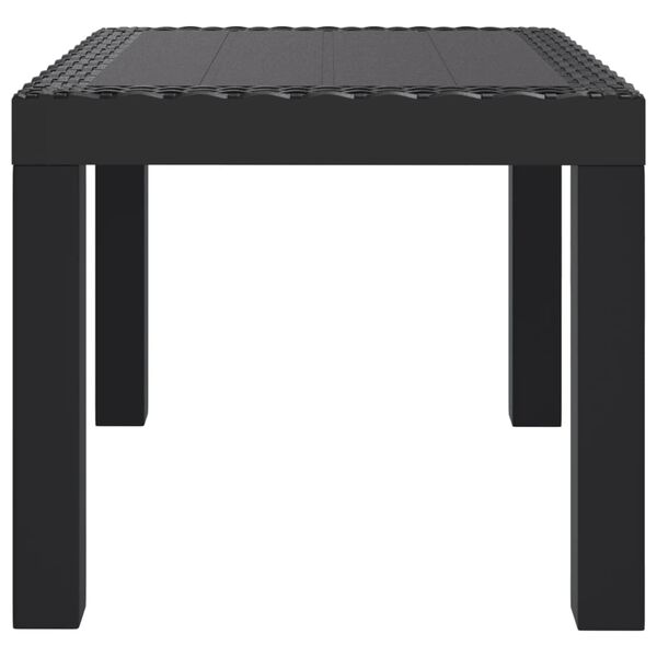 vidaXL Patio Table Anthracite 23.2x18.5x15.7" PP