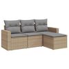 vidaXL Garden Sofa Set Beige and Light Grey