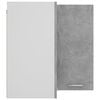 vidaXL Hanging Corner Cabinet Concrete Gray Engineered Wood Medium