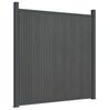 vidaXL Fence Panel WPC Grey 70.9x73.2"
