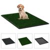 vidaXL Pet Toilet Green and Black