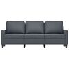 vidaXL 3-Seater Sofa Dark Gray Velvet, Metal, Foam 3-Seater