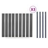vidaXL Fence Panel Set Gray 207.1"x73.2" WPC