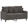 vidaXL 2-Seater Sofa Dark Gray 47.2" Velvet