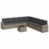 vidaXL Garden Sofa Set Grey
