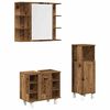 vidaXL Bathroom Furniture Set Rustic Wood Engineered Wood, Acrylic