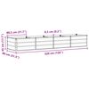 vidaXL Planter Anthracite 125.98 x 31.50 x 17.72 in Steel