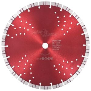 vidaXL Diamond Cutting Disc with Turbo and Holes Steel 11.81 "