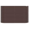 vidaXL Garden Raised Bed Brown Powder-coated steel Large