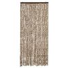 vidaXL Fly Curtain Beige and Brown 35.4x78.7" Chenille