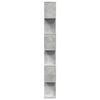 vidaXL Room Divider Bookcase Concrete Grey Engineered Wood