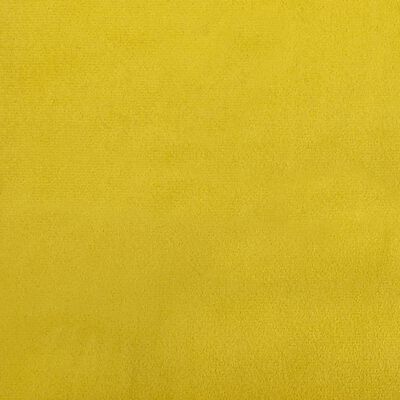 vidaXL Bench Yellow 42.5"x31.1"x31.1" Velvet