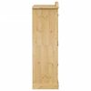vidaXL Wardrobe Honey Pine Solid Pine Wood, Engineered Wood, Metal Medium