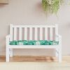vidaXL Garden Bench Cushion Leaf pattern Oxford fabric (100% polyester)