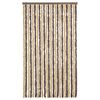 vidaXL Fly Curtain Dark Brown and Beige 39.4x86.6" Chenille