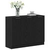vidaXL Sideboard Black Oak 35.63 x 11.81 x 27.56 in Engineered Wood