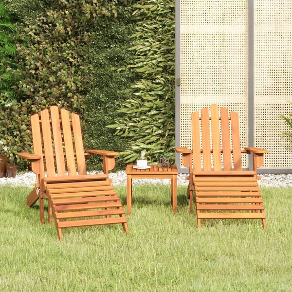 vidaXL Garden Lounge Set Natural wood Solid acacia wood Standard