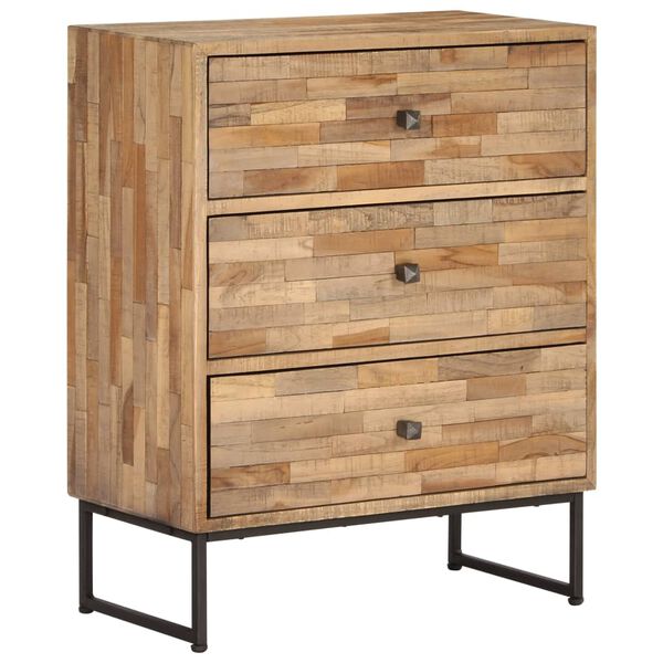 vidaXL Sideboard Natural wood color Reclaimed teak wood Medium Sideboard