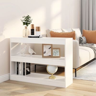 vidaXL Book Cabinet/Room Divider White 39.4"x11.8"x28.3"