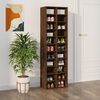 vidaXL Shoe Cabinet Brown Oak Engineered Wood Tall Shoe Cabinet