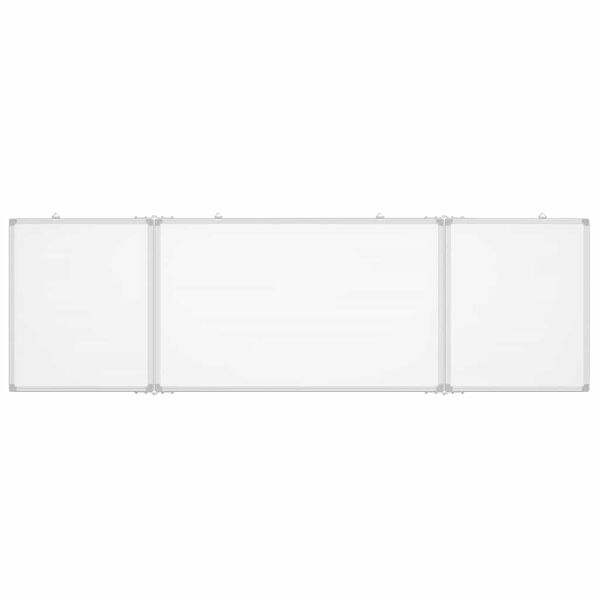 vidaXL Magnetic Whiteboard Foldable 63"x19.7"x0.7" Aluminum