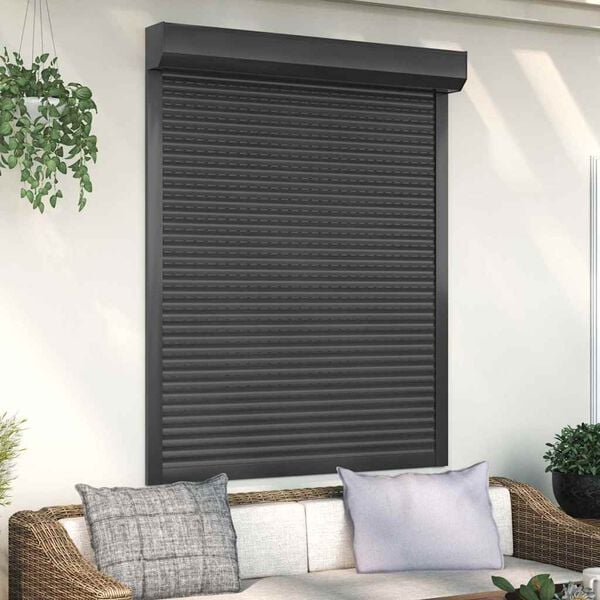 vidaXL Roller Shutter Aluminium 47.2x59.1" Anthracite