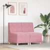 vidaXL Modular Sofa Unit Armless 2 pcs Pink 55 x 74 x 82 cm Velvet