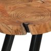 vidaXL Coffee Table Brown Solid Acacia wood and Powder-Coated Iron Small