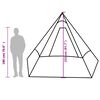 vidaXL Camping Tent Tipi 7-Person Green Waterproof