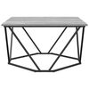 vidaXL Coffee Table Grey Sonoma 31.50 x 31.50 x 17.72 in
