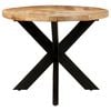 vidaXL Dining Table Rough Mango Wood Large Durable Dining Table Oval