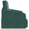 vidaXL Sofa Bed Dark Green 25.59 x 31.50 x 32.68 in Velvet