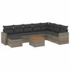 vidaXL Garden Sofa Set Grey, Dark Grey
