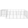 vidaXL Dog Kennel Silver Powder-coated steel 91.2 sq ft Durable
