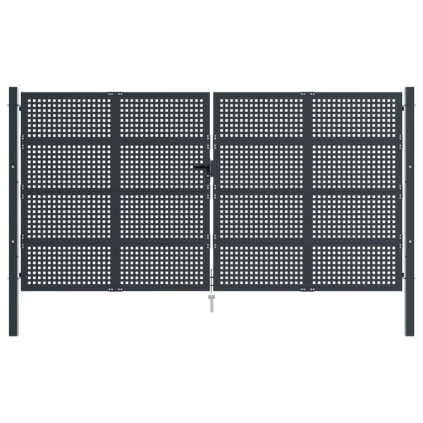 vidaXL Patio Gate Anthracite 157.5x68.9" Steel