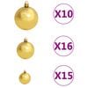 vidaXL Artificial Hinged Christmas Tree 300 LEDs & Ball Set 70.9"