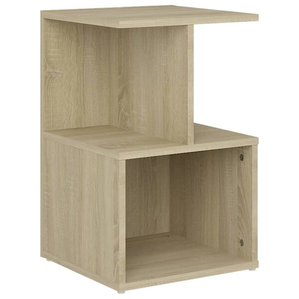 vidaXL Bedside Cabinet Sonoma oak Engineered wood Standard