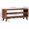vidaXL TV Cabinet Reclaimed Wood Brown Reclaimed Wood Medium TV Cabinet