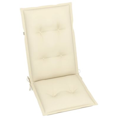 vidaXL Garden Chair Cushions 2 pcs Cream 47.2"x19.7"x2.8"