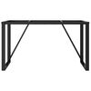 vidaXL Dining Table Leg Black Powder-Coated Steel