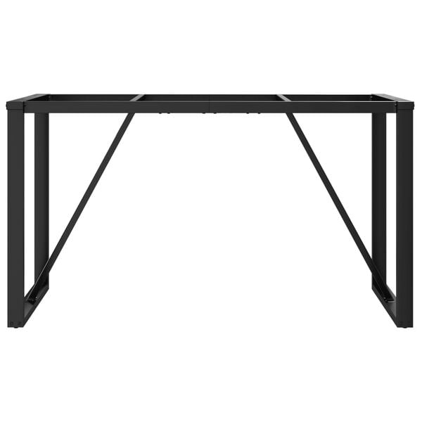 vidaXL Dining Table Leg Black Powder-Coated Steel