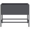 vidaXL Raised Garden Planter Anthracite 60 x 26 x 45 cm Steel