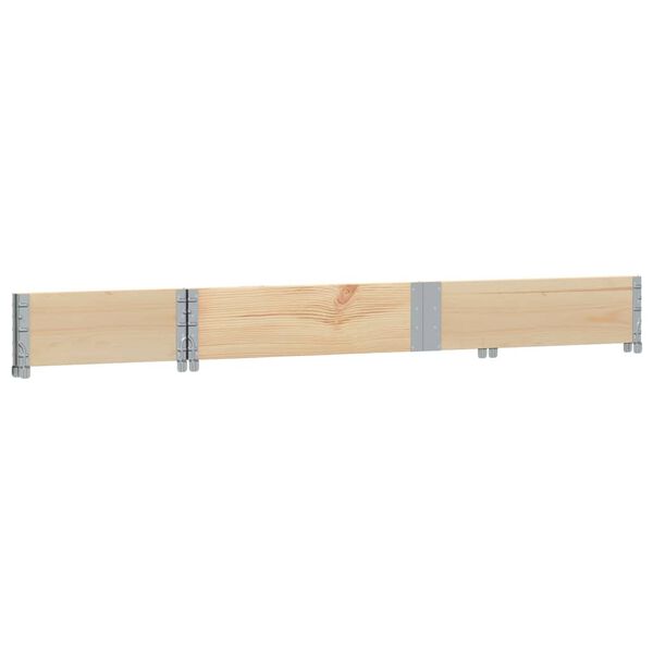 vidaXL Pallet Collar 59.1x19.7" Solid Wood Pine