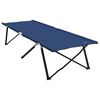 vidaXL Folding Camping Bed 2 pcs Blue 206 x 76 x 74 cm Oxford Fabric