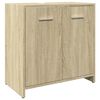 vidaXL Bathroom Furniture Set Sonoma Oak Engineered Wood 3 Piece Set
