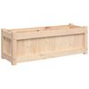 vidaXL Garden Planter Natural wood tone Solid pine wood Large